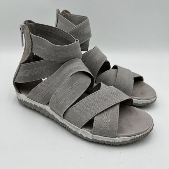 Sorel Out 'N About Plus Strappy Sandal in Dove Grey woman's Size 7.5 - Picture 1 of 9